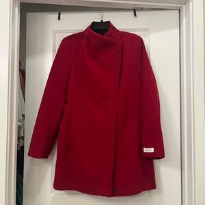 Red Calvin Klein Peacoat